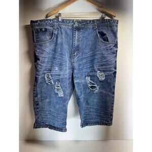 Switch Men’s Shorts Sz 44 Distressed Denim Streetwear Baggy Y2K Skater Hip Hop